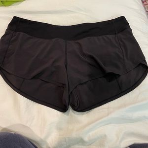 Black speed up Lulu shorts